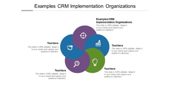 Examples CRM Implementation Organizations Ppt PowerPoint Presentation Infographics Microsoft Cpb