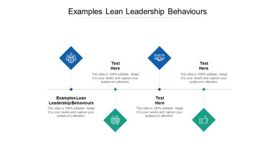 Examples Lean Leadership Behaviours Ppt PowerPoint Presentation Slides Outline Cpb