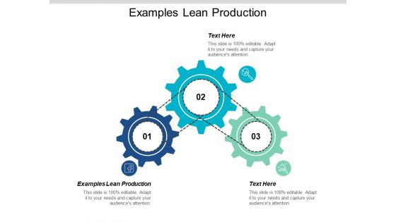 Examples Lean Production Ppt PowerPoint Presentation Summary Images Cpb
