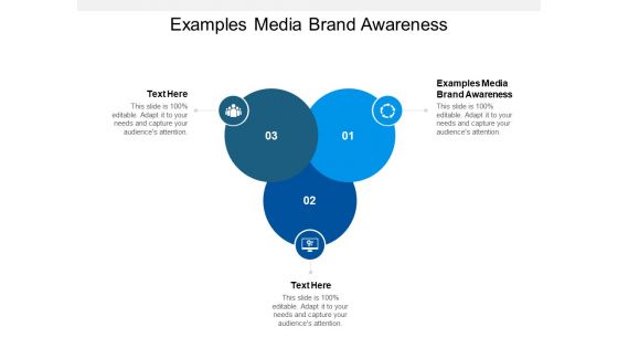Examples Media Brand Awareness Ppt PowerPoint Presentation Icon Graphics Template Cpb