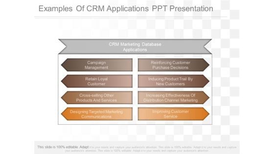 Examples Of Crm Applications Ppt Presentation