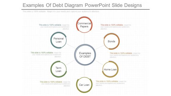 Examples Of Debt Diagram Powerpoint Slide Designs