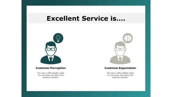 excellent service is customer expectation ppt powerpoint presentation pictures example file