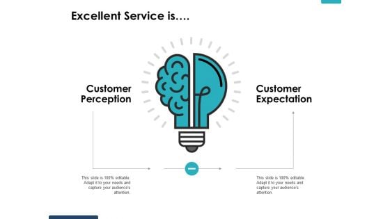 Excellent Service Is Customer Perception Ppt PowerPoint Presentation Gallery Slides