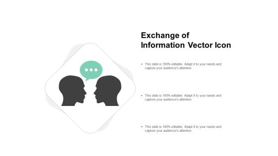 Exchange Of Information Vector Icon Ppt PowerPoint Presentation Infographics Background