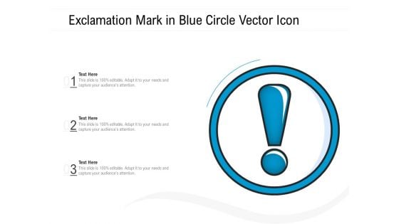 Exclamation Mark In Blue Circle Vector Icon Ppt PowerPoint Presentation Outline Icon PDF