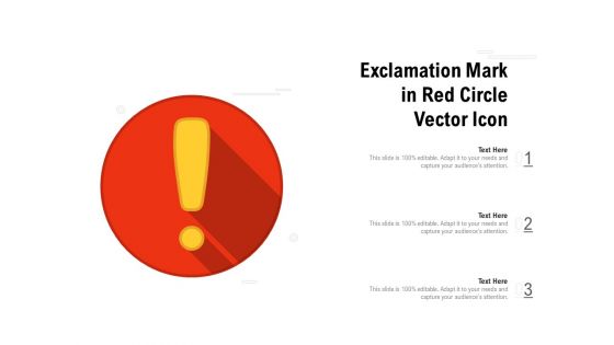 Exclamation Mark In Red Circle Vector Icon Ppt PowerPoint Presentation Outline Demonstration