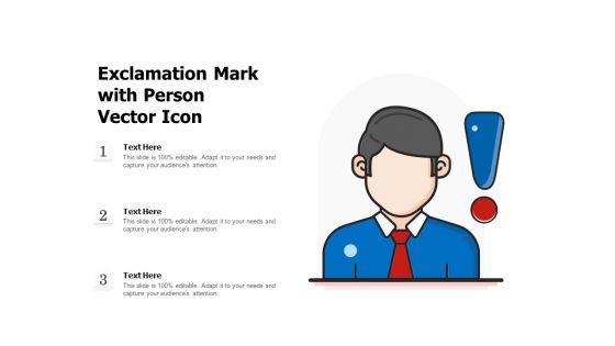 Exclamation Mark With Person Vector Icon Ppt PowerPoint Presentation Inspiration Slides PDF