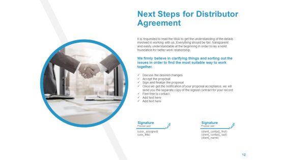 Exclusive Distributor Agreement Proposal Ppt PowerPoint Presentation Complete Deck With Slides Slide12