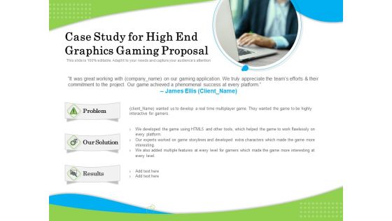 Exclusive Illustration Gaming Case Study For High End Graphics Gaming Proposal Portrait PDF