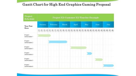 Exclusive Illustration Gaming Gantt Chart For High End Graphics Gaming Proposal Introduction PDF