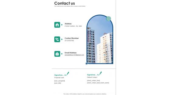 Exclusive Investigation Services Proposal Contact Us One Pager Sample Example Document Exclusive Investigation Services Proposal Contact Us One Pager Sample Example Document