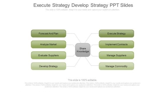 Execute Strategy Develop Strategy Ppt Slides