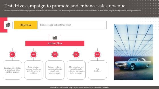 Executing Automotive Marketing Tactics For Sales Boost Test Drive Campaign To Promote Guidelines PDF