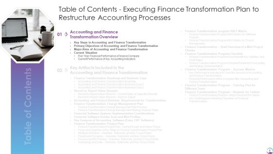 Executing Finance Transformation Plan To Restructure Accounting Processes Ppt PowerPoint Presentation Complete With Slides Slide04