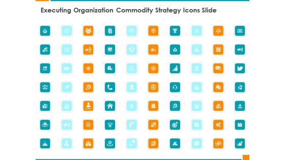 Executing Organization Commodity Strategy Icons Slide Demonstration PDF