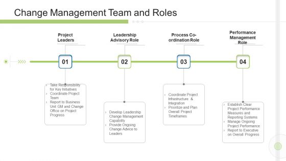 Execution Management In Business Change Management Team And Roles Sample PDF