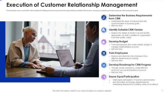 Execution Of Customer Relationship Management Guidelines PDF