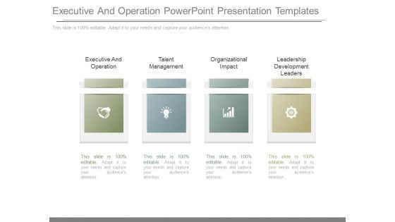 Executive And Operation Powerpoint Presentation Templates