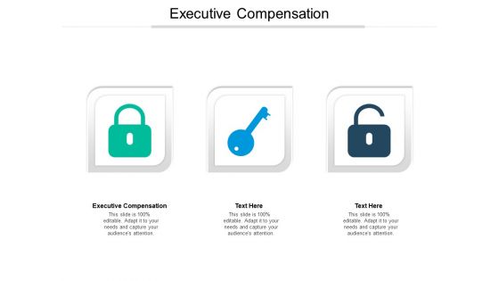 Executive Compensation Ppt PowerPoint Presentation Layouts Pictures Cpb Pdf