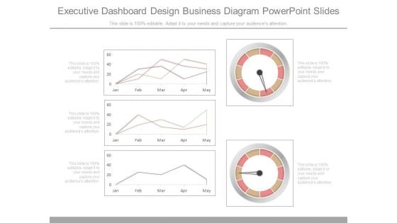 Executive Dashboard Design Business Diagram Powerpoint Slides