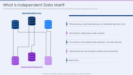 Executive Information Database System What Is Independent Data Mart Background PDF