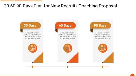 Executive Job Training 30 60 90 Days Plan For New Recruits Coaching Proposal Template PDF Executive Job Training 30 60 90 Days Plan For New Recruits Coaching Proposal Template PDF