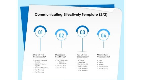 Executive Leadership Programs Communicating Effectively Template Communicate Ppt Show Outline PDF