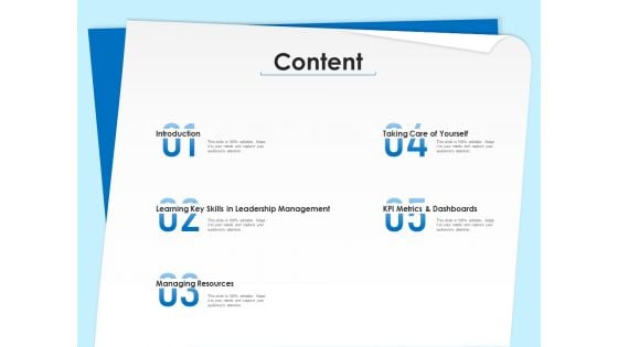 Executive Leadership Programs Content Ppt Portfolio Layout PDF