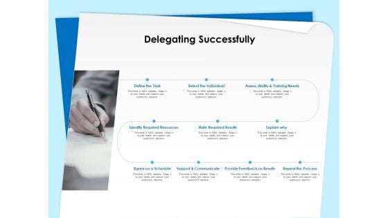 Executive Leadership Programs Delegating Successfully Ppt Outline Samples PDF