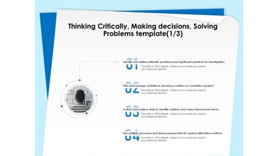 Executive Leadership Programs Thinking Critically Making Decisions Solving Problems Template Investigation Template PDF