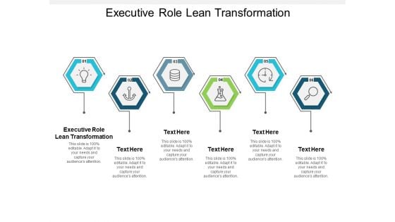 Executive Role Lean Transformation Ppt PowerPoint Presentation Infographics Background Image Cpb