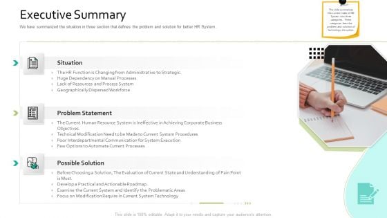 Executive Summary Human Resource Information System For Organizational Effectiveness Professional PDF Executive Summary Human Resource Information System For Organizational Effectiveness Professional PDF
