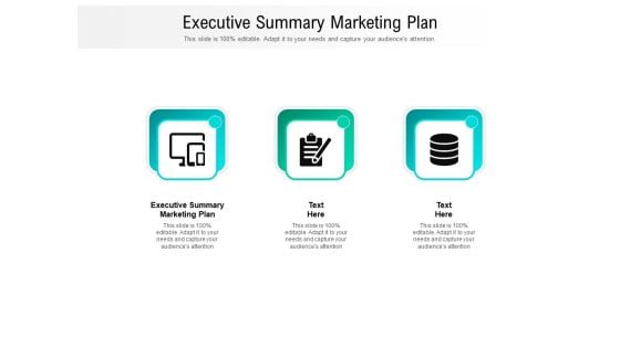 Executive Summary Marketing Plan Ppt PowerPoint Presentation Show Graphics Cpb Pdf