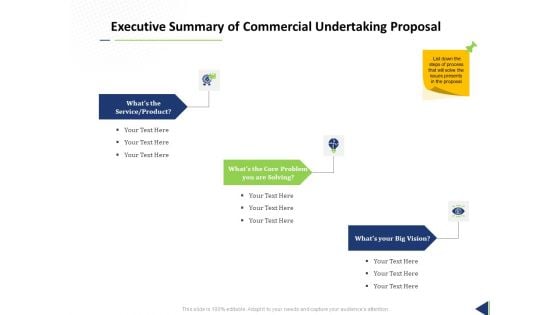 Executive Summary Of Commercial Undertaking Proposal Ppt Show Guide PDF Executive Summary Of Commercial Undertaking Proposal Ppt Show Guide PDF