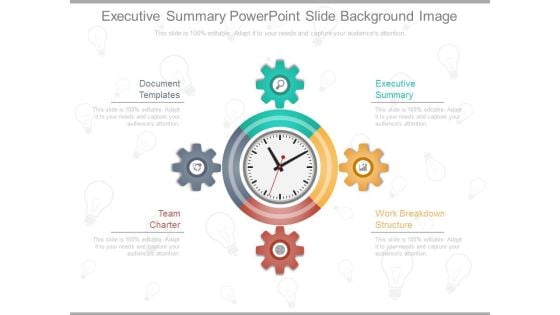 Executive Summary Powerpoint Slide Background Image