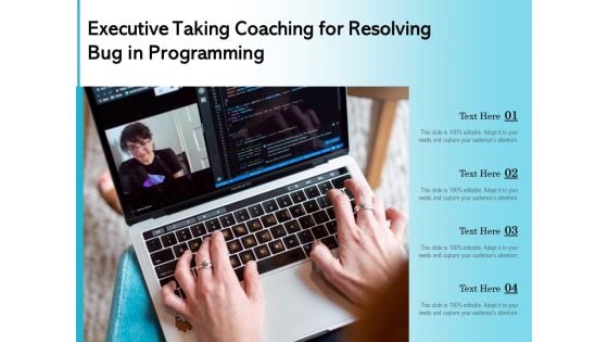 Executive Taking Coaching For Resolving Bug In Programming Ppt PowerPoint Presentation Icon Slides PDF