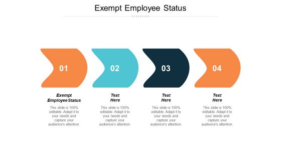 Exempt Employee Status Ppt PowerPoint Presentation Slides Icons Cpb