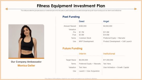 Exercise Equipment Pitch Deck Ppt PowerPoint Presentation Complete Deck With Slides