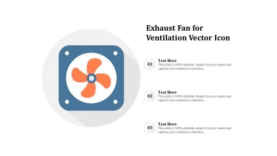 Exhaust Fan For Ventilation Vector Icon Ppt PowerPoint Presentation File Infographics PDF