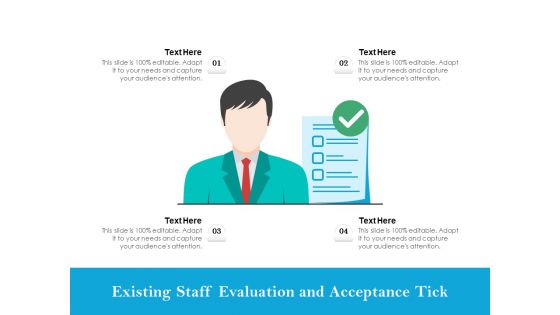 Existing Staff Evaluation And Acceptance Tick Ppt PowerPoint Presentation Professional Example File PDF