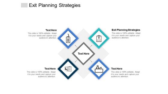 Exit Planning Strategies Ppt PowerPoint Presentation Portfolio Graphics Pictures Cpb