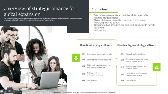 Expansion Strategic Plan Overview Of Strategic Alliance For Global Expansion Portrait PDF Expansion Strategic Plan Overview Of Strategic Alliance For Global Expansion Portrait PDF