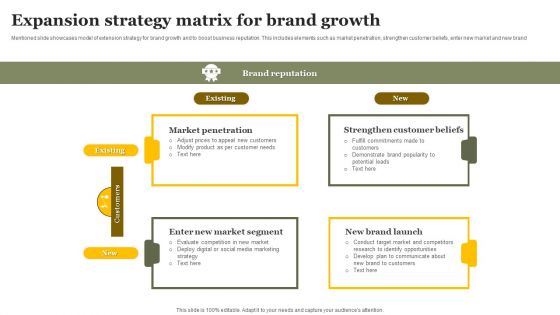 Expansion Strategy Matrix For Brand Growth Introduction PDF Expansion Strategy Matrix For Brand Growth Introduction PDF