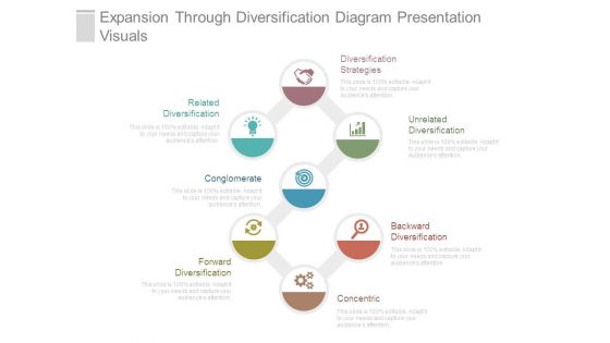 Expansion Through Diversification Diagram Presentation Visuals