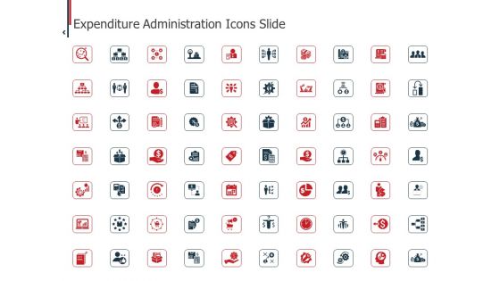 Expenditure Administration Icons Slide Ppt Gallery Sample PDF