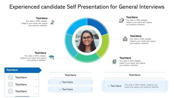 Experienced Candidate Self Presentation For General Interviews Ppt PowerPoint Presentation Gallery Example File PDF