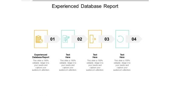 Experienced Database Report Ppt PowerPoint Presentation File Introduction Cpb Pdf