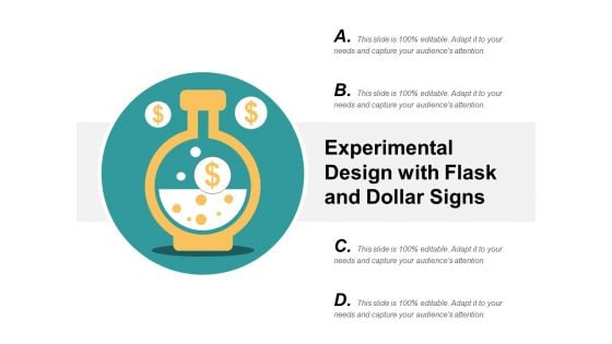 Experimental Design With Flask And Dollar Signs Ppt Powerpoint Presentation Gallery Background Image