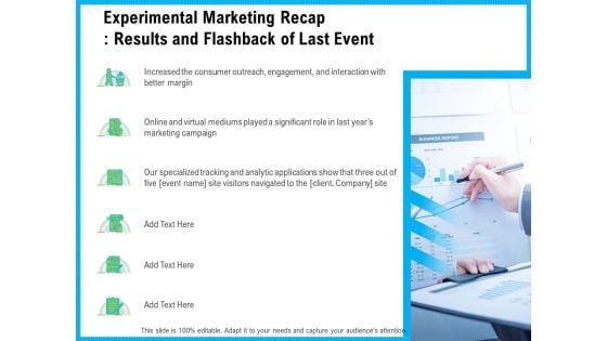 Experimental Marketing Recap Results And Flashback Of Last Event Ppt Infographics Tips PDF